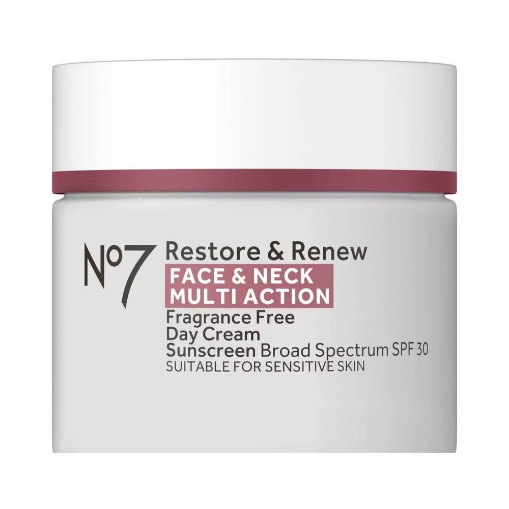 No7 Restore & Renew Multi Action Day Cream SPF 30 Sunscreen Face Lotion NEW